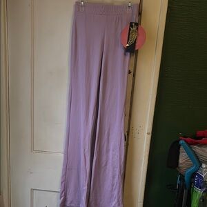 Lavender Wide-Leg Pants
